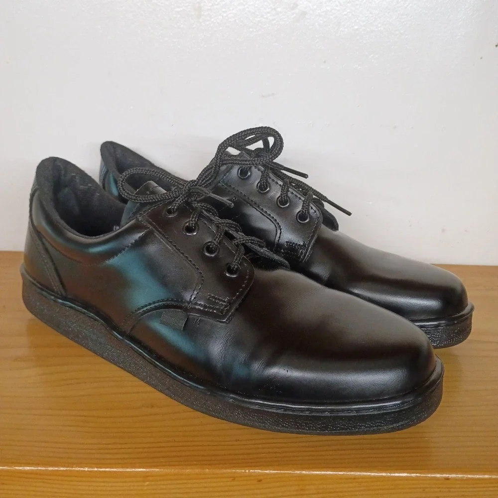 THOROGOOD Black Derby Shoes USPS Issue 834-6145 Men's Size 10.5 M